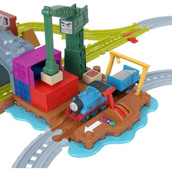 Mattel Thomas & Friends Cranky’s Dockside Delivery Train Set From Fisher-price With Motorized Thomas Engine JLL40 | Toys-shop.gr