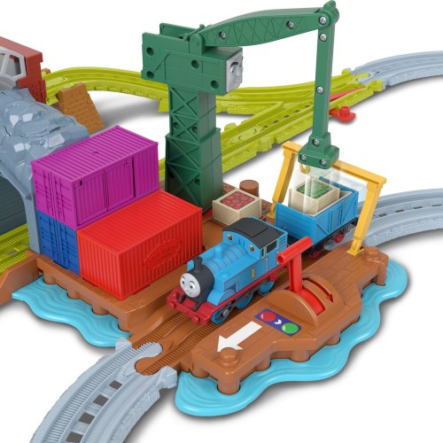 Mattel Thomas & Friends Cranky’s Dockside Delivery Train Set From Fisher-price With Motorized Thomas Engine JLL40 | Toys-shop.gr