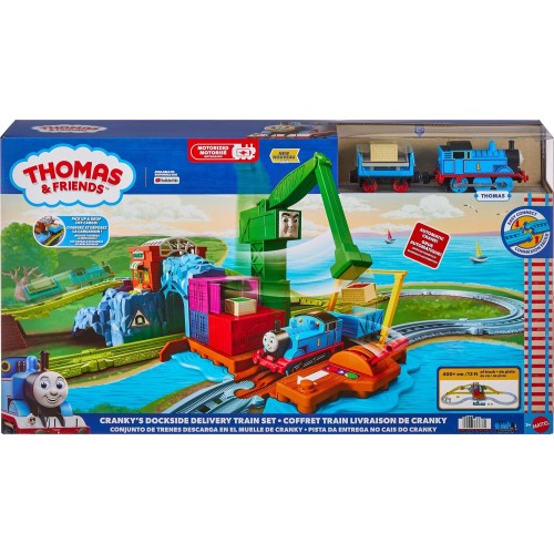 Mattel Thomas & Friends Cranky’s Dockside Delivery Train Set From Fisher-price With Motorized Thomas Engine JLL40 | Toys-shop.gr