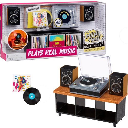 MGA Entertainment Mgas Miniverse Real Music Mini Record Player Collectable - Mini Record Play 254249 | Toys-shop.gr