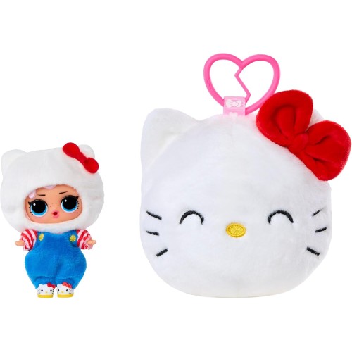 MGA Entertainment LOL Surprise Loves Hello Kitty and Friends Reversible Plush- Blind Plush With Matching Tot, Reversible Sanrio 