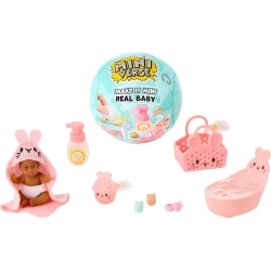 MGA Entertainment Mgas Miniverse Make It Mini Real Baby Nurture - Blind Packaging, Baby Care Themed Mini Collectibles, 8 Styles 