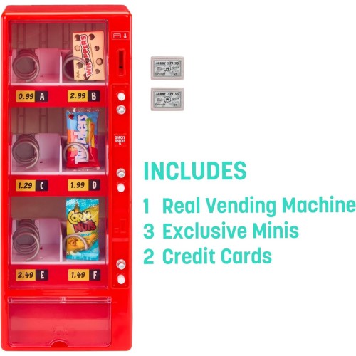 MGA Entertainment Mgas Miniverse Real Brands Vending Machine red, Interactive Display & Storage Playset With Exclusive Mini Food