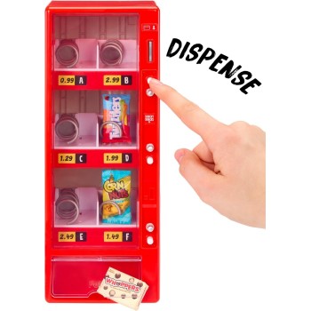 MGA Entertainment Mgas Miniverse Real Brands Vending Machine red, Interactive Display & Storage Playset With Exclusive Mini Food
