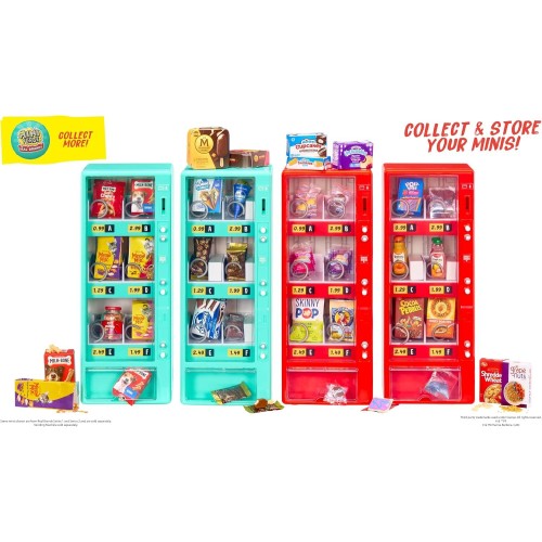 MGA Entertainment Mgas Miniverse Real Brands Vending Machine red, Interactive Display & Storage Playset With Exclusive Mini Food