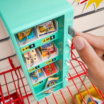 MGA Entertainment Mgas Miniverse Real Brands Vending Machine teal, Interactive Display & Storage Playset With Exclusive Mini Foo