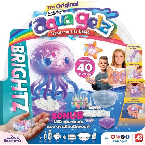 As company AS Aqua Gelz Squishy Figures - Brightz De Luxe Playset For Ages 5+ 1080-40341 | Toys-shop.gr