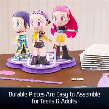 Spin Master 4D Build Kpop Demon Hunters Huntr/x Chibi Character 3D Puzzle Model Kit 6078016 | Toys-shop.gr