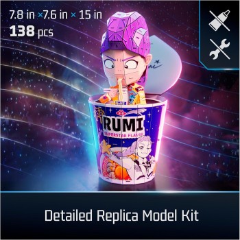 Spin Master 4D Build Kpop Demon Hunters Rumi in Ramyeon Cup 3D Puzzle Model Kit 6077588 | Toys-shop.gr