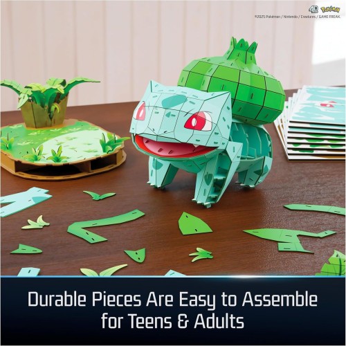 Spin Master 4D Build Pokemon Bulbasaur 3D Puzzle Model Kit, Desk Decor, Shelf Display 6075062 | Toys-shop.gr