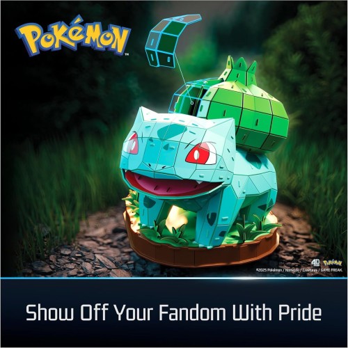 Spin Master 4D Build Pokemon Bulbasaur 3D Puzzle Model Kit, Desk Decor, Shelf Display 6075062 | Toys-shop.gr