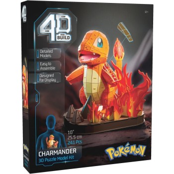Spin Master 4D Build Pokemon Charmander 3D Puzzle Model Kit, Desk Decor, Shelf Display 6075063 | Toys-shop.gr