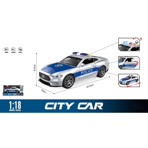 Toys-shop Choice Friction City Police Car With Light And Sound JA134737 | Toys-shop.gr