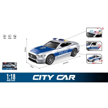 Toys-shop Choice Friction City Police Car With Light And Sound JA134737 | Toys-shop.gr