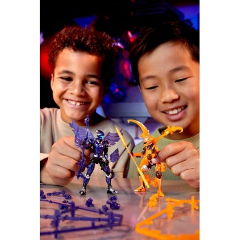 MGA Entertainment Armorsaurs Raptor Pilot prisca Silva Action Figure Toy, 3.75-inch Poseable Figure With Interchangeable Armor P