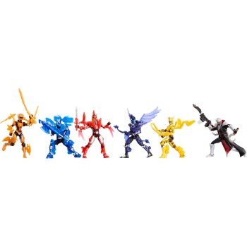 MGA Entertainment Armorsaurs Switchblade Action Figure Toy, 3.75-inch Poseable Figure With Interchangeable Armor Pieces and Tran