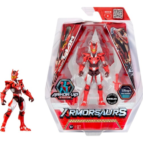 MGA Entertainment Armorsaurs T-rex Pilot liam Roberts Action Figure Toy, 3.75-inch Poseable Figure With Interchangeable Armor Pi