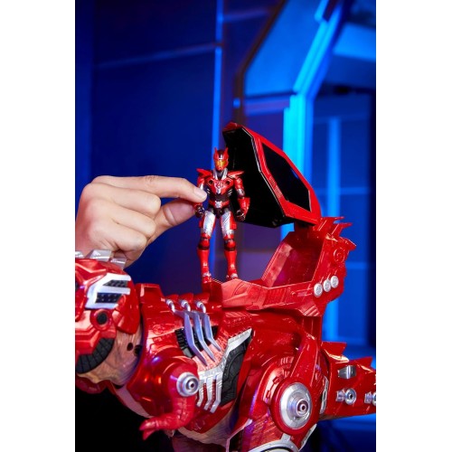 MGA Entertainment Armorsaurs T-rex Pilot liam Roberts Action Figure Toy, 3.75-inch Poseable Figure With Interchangeable Armor Pi
