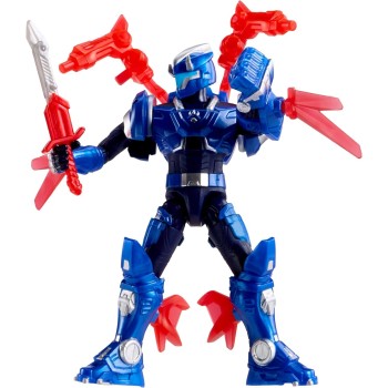 MGA Entertainment Armorsaurs Triceratops Pilot tj Action Figure Toy, 3.75-inch Poseable Figure With Interchangeable Armor Pieces