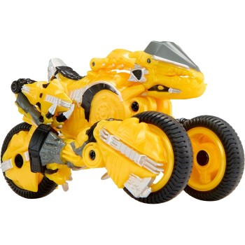 MGA Entertainment Armorsaurs Evolver Blaze Transforming Raptor to Vehicle Toy, 2-in-1 Dino Figure With Multi-step Conversion, Ki