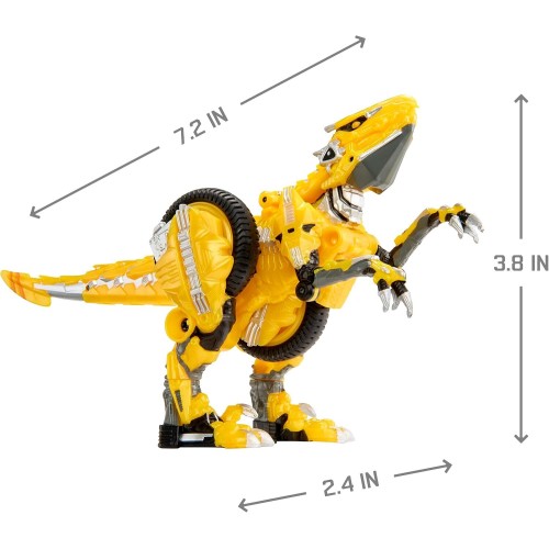 MGA Entertainment Armorsaurs Evolver Blaze Transforming Raptor to Vehicle Toy, 2-in-1 Dino Figure With Multi-step Conversion, Ki