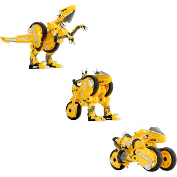 MGA Entertainment Armorsaurs Evolver Blaze Transforming Raptor to Vehicle Toy, 2-in-1 Dino Figure With Multi-step Conversion, Ki
