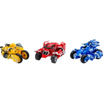 MGA Entertainment Armorsaurs Evolver Blaze Transforming Raptor to Vehicle Toy, 2-in-1 Dino Figure With Multi-step Conversion, Ki