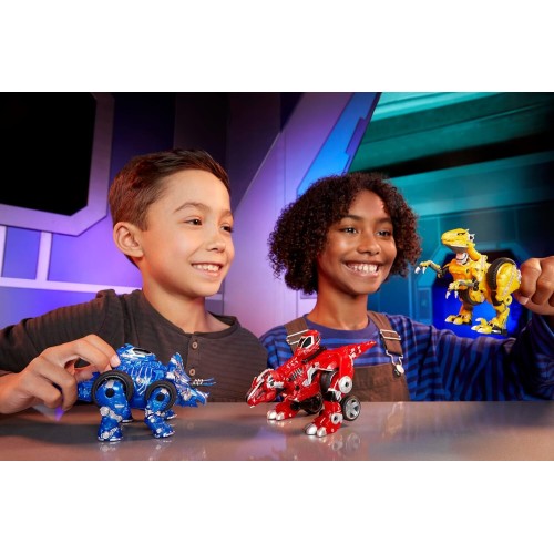 MGA Entertainment Armorsaurs Evolver Blaze Transforming Raptor to Vehicle Toy, 2-in-1 Dino Figure With Multi-step Conversion, Ki