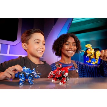 MGA Entertainment Armorsaurs Evolver Blaze Transforming Raptor to Vehicle Toy, 2-in-1 Dino Figure With Multi-step Conversion, Ki