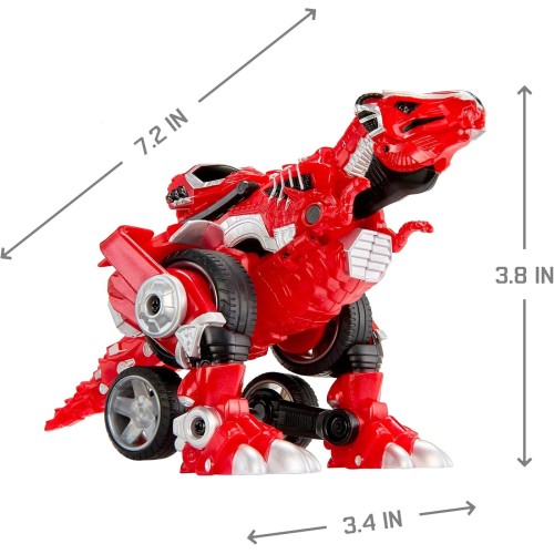 MGA Entertainment Armorsaurs Evolver Ajax Transforming Dinosaur to Vehicle Toy, 2-in-1 Dino Figure With Multi-step Conversion, K