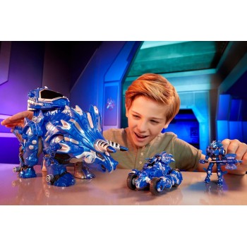 MGA Entertainment Armorsaurs Evolver Cobalt Transforming Dinosaur to Vehicle Toy, 2-in-1 Dino Figure With Multi-step Conversion,