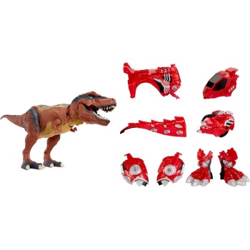 MGA Entertainment Armorsaurs Armor-up T-rex Dinosaur Ajax Toy Figure With 7 Removable Armor Pieces, Tail-triggered Chomp, Pilot 
