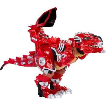 MGA Entertainment Armorsaurs Armor-up T-rex Dinosaur Ajax Toy Figure With 7 Removable Armor Pieces, Tail-triggered Chomp, Pilot 