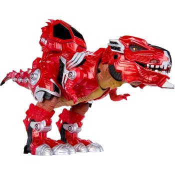 MGA Entertainment Armorsaurs Armor-up T-rex Dinosaur Ajax Toy Figure With 7 Removable Armor Pieces, Tail-triggered Chomp, Pilot 