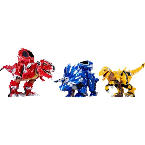 MGA Entertainment Armorsaurs Armor-up T-rex Dinosaur Ajax Toy Figure With 7 Removable Armor Pieces, Tail-triggered Chomp, Pilot 