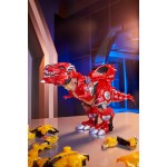MGA Entertainment Armorsaurs Armor-up T-rex Dinosaur Ajax Toy Figure With 7 Removable Armor Pieces, Tail-triggered Chomp, Pilot 