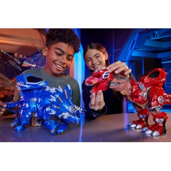 MGA Entertainment Armorsaurs Armor-up T-rex Dinosaur Ajax Toy Figure With 7 Removable Armor Pieces, Tail-triggered Chomp, Pilot 