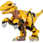 MGA Entertainment Armorsaurs Armor-up Yellow Raptor Dinosaur Blaze Toy Figure With 7 Removable Armor Pieces and Tail-triggered C