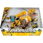 MGA Entertainment Armorsaurs Armor-up Yellow Raptor Dinosaur Blaze Toy Figure With 7 Removable Armor Pieces and Tail-triggered C