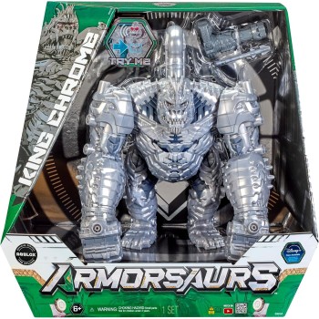 MGA Entertainment Armorsaurs Feature Villain Figure- King Chrome 252566 | Toys-shop.gr