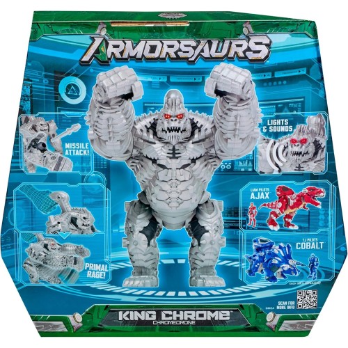 MGA Entertainment Armorsaurs Feature Villain Figure- King Chrome 252566 | Toys-shop.gr