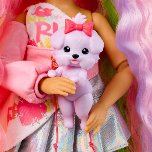 MGA Entertainment Rainbow High Pretty in Paris Fashion - Kia Hart soft Pink, Rainbow 11 Fashion Doll With Outfit, Stylish Handba