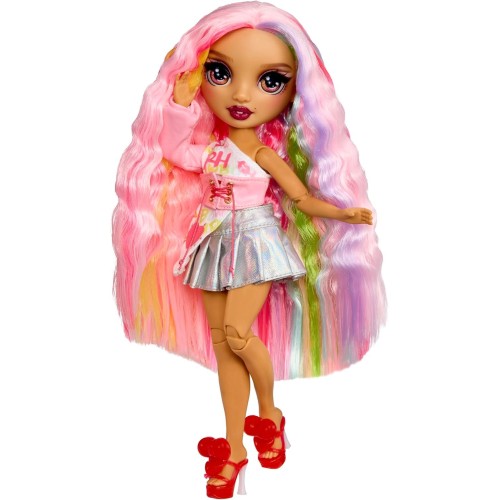 MGA Entertainment Rainbow High Pretty in Paris Fashion - Kia Hart soft Pink, Rainbow 11 Fashion Doll With Outfit, Stylish Handba