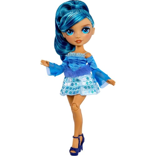 MGA Entertainment Rainbow High Pretty in Paris Fashion - Skyler Bradshaw blue, Rainbow 11 Fashion Doll With Outfit, Stylish Hand