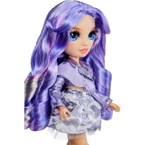 MGA Entertainment Rainbow High Pretty in Paris Fashion - Violet Willow purple, Rainbow 11 Fashion Doll With Outfit, Stylish Hand