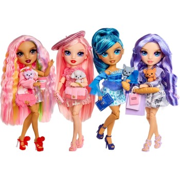MGA Entertainment Rainbow High Pretty in Paris Fashion - Violet Willow purple, Rainbow 11 Fashion Doll With Outfit, Stylish Hand