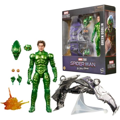 Hasbro Marvel Legends Series Green Goblin, Spider-man: No Way Home Deluxe 6 Inch Action Figure Set With Original Goblin Armor an