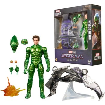 Hasbro Marvel Legends Series Green Goblin, Spider-man: No Way Home Deluxe 6 Inch Action Figure Set With Original Goblin Armor an