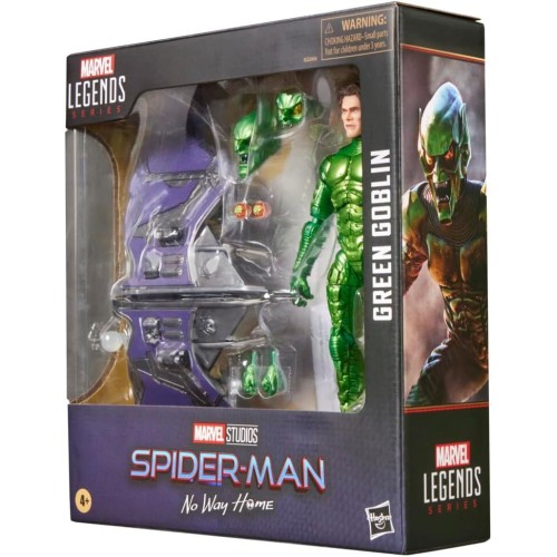 Hasbro Marvel Legends Series Green Goblin, Spider-man: No Way Home Deluxe 6 Inch Action Figure Set With Original Goblin Armor an