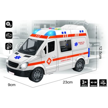 Toys-shop Choice Friction Ambulance With Light And Sound JA133322 | Toys-shop.gr